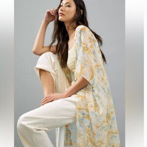 Anthropologie ANDERSEN & LAUTH marbelized kimono NWT